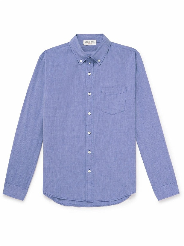Photo: Alex Mill - Mill Button-Down Collar Cotton-Chambray Shirt - Blue