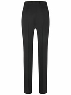 SAINT LAURENT - High Waist Wool Blend Pants