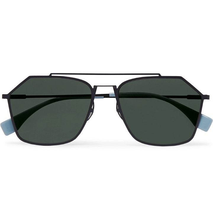 Photo: Fendi - Square-Frame Metal Polarised Sunglasses - Black