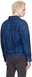 Remi Relief Blue Button Denim Jacket