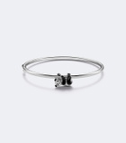Yvonne Léon Panda 9kt white gold bangle with diamonds