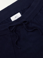 Mr P. - Tapered Merino Wool and Cashmere-Blend Sweatpants - Blue