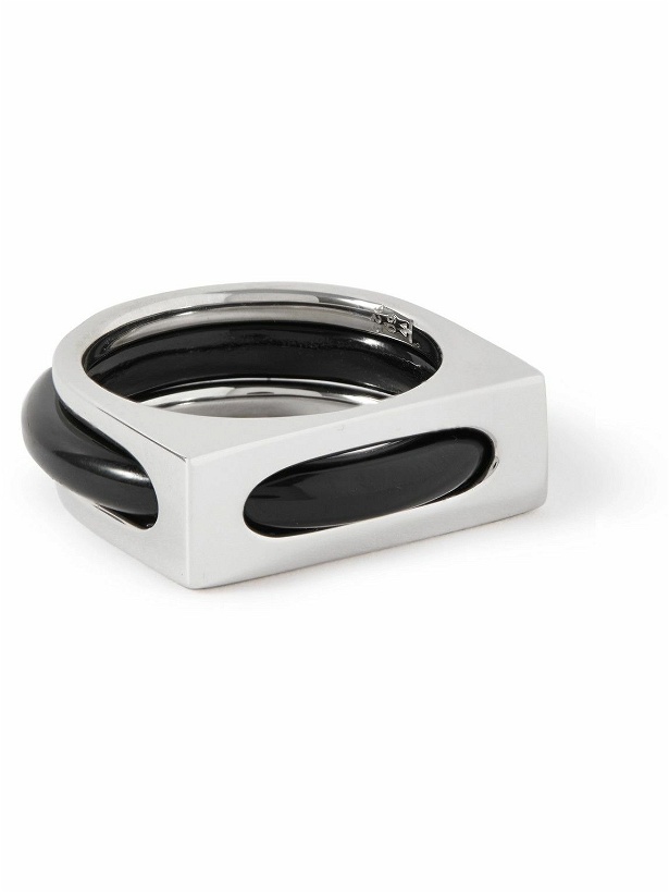 Photo: Tom Wood - Cage Onyx Silver Ring - Silver