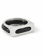 Tom Wood - Cage Onyx Silver Ring - Silver