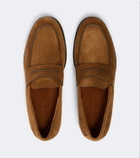 Zegna Suede penny loafers