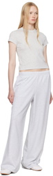 SKIMS Gray Summer Fleece Straight Leg Sweatpants