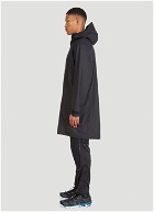 Lexer Hooded Coat in Black