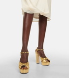 Jimmy Choo - Heloise 120 leather platform sandals