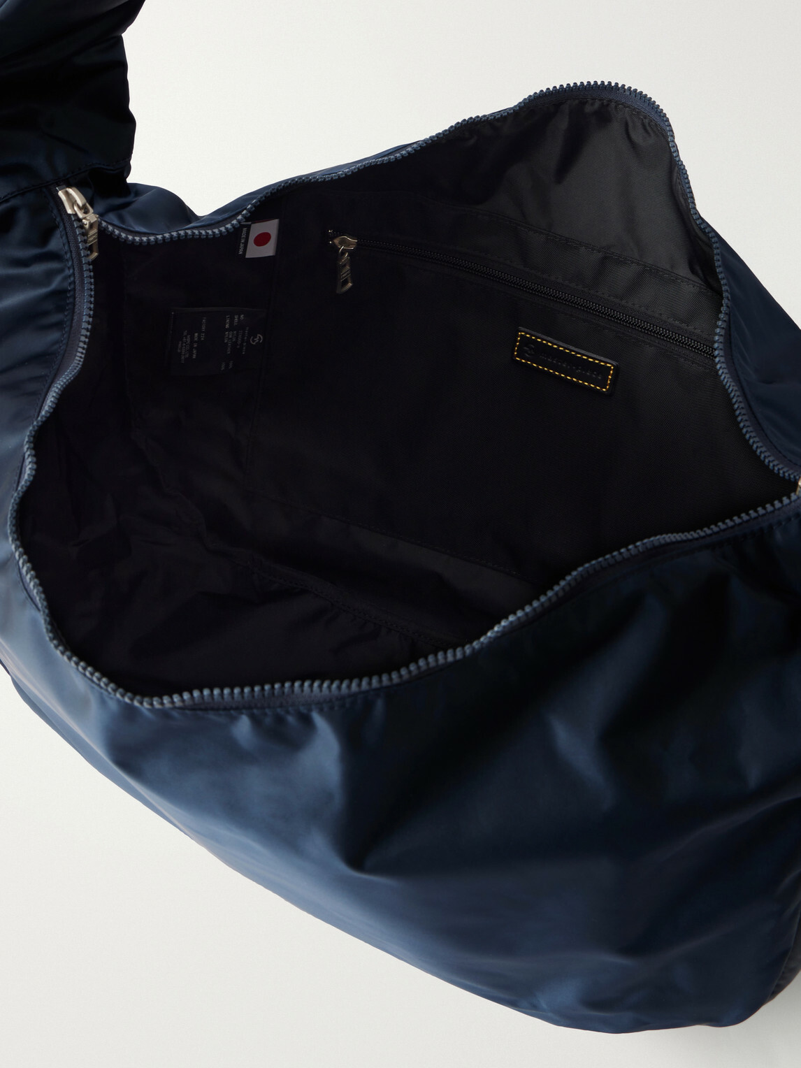 Master-Piece - Ark Leather-Trimmed Satin Shoulder Bag