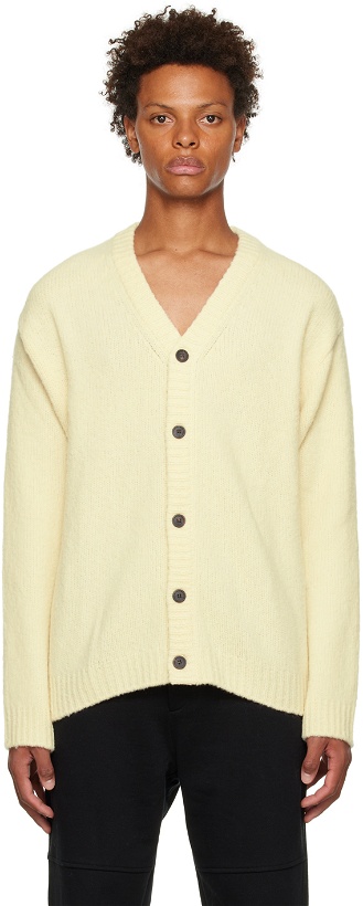 Photo: Solid Homme Off-White Button Cardigan