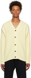 Solid Homme Off-White Button Cardigan