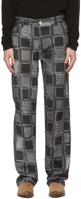 Photo: Andersson Bell Black Rode Patchwork Print Jeans