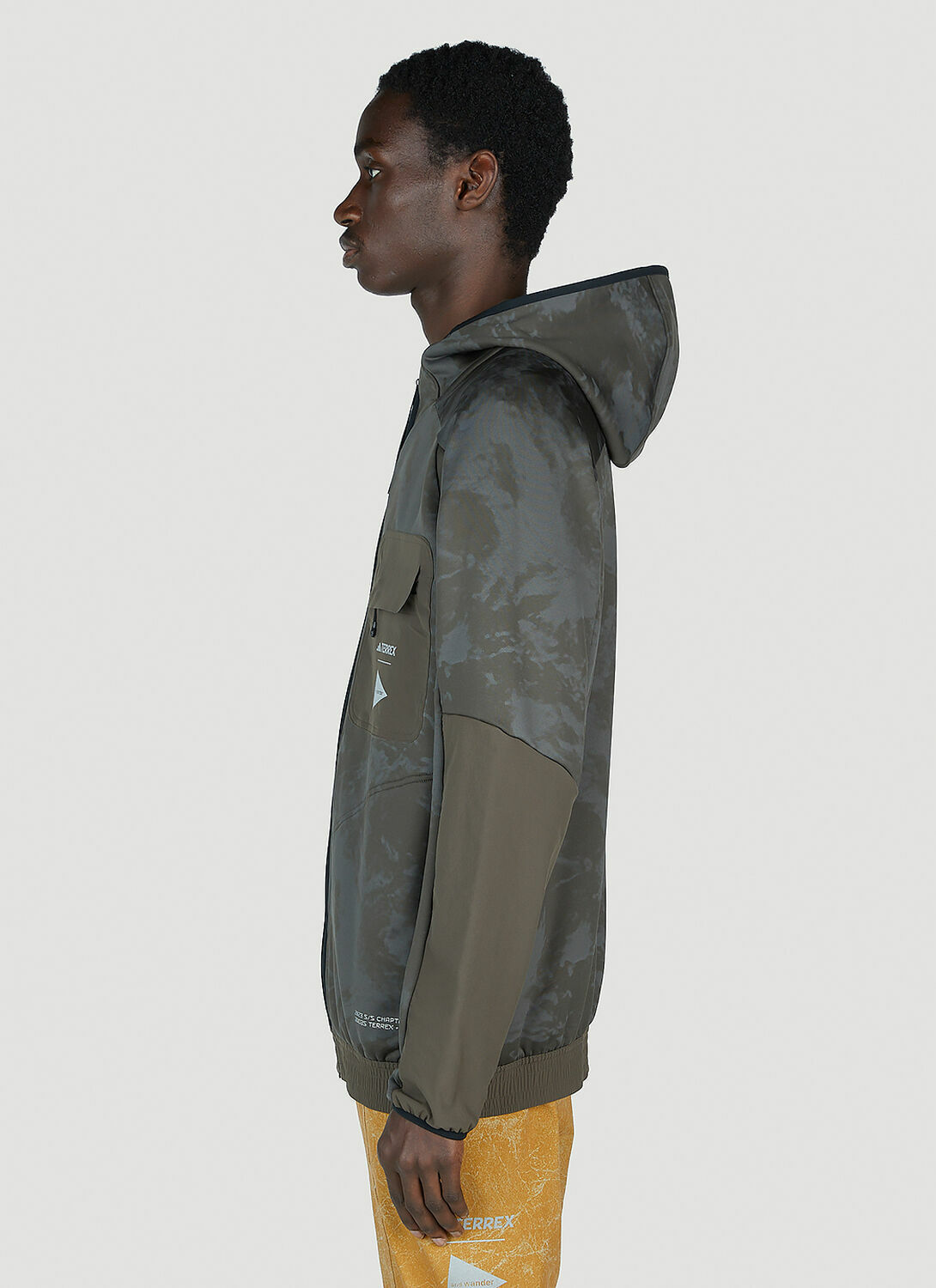 adidas Terrex x And Wander Graphic Print Hooded Jacket
