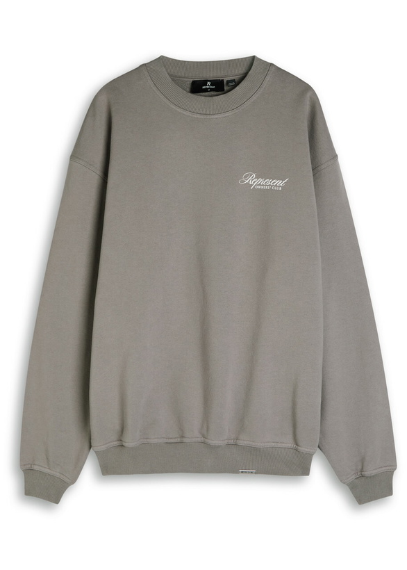Photo: Represent Owner's Club Logo Cotton Sweatshirt Grey