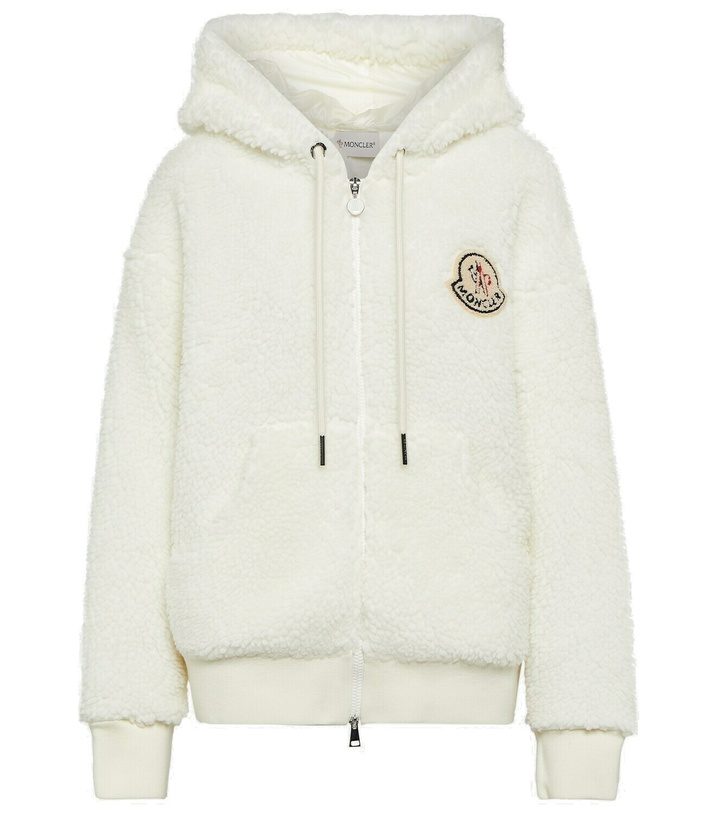 Photo: Moncler Logo teddy hoodie