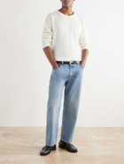 Hartford - Waffle-Knit Cotton T-Shirt - Neutrals