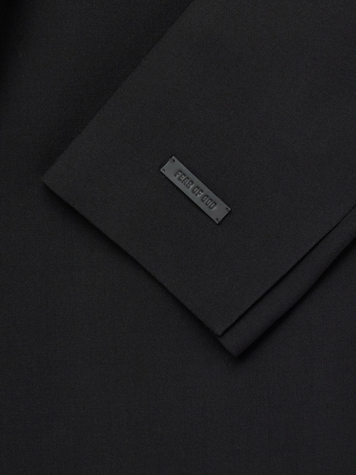 Fear of God - Crewneck Belted Virgin Wool-Blend Woven Jacket - Black