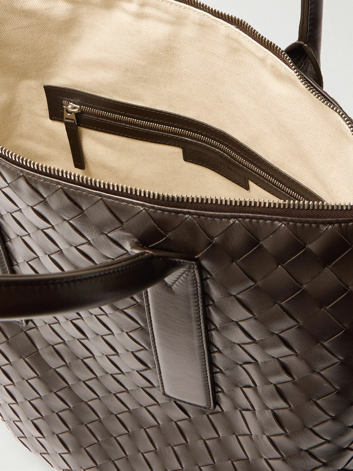 BOTTEGAVENETA leather Intrecio Mirage Tote Bag gold main image 1