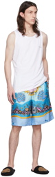 Versace Underwear Two-Pack White Cotton Tank Tops