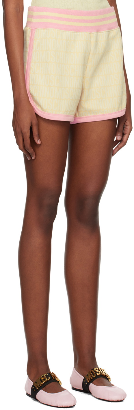 Moschino Beige Jacquard Shorts