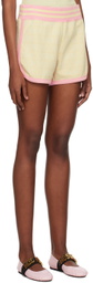 Moschino Beige Jacquard Shorts
