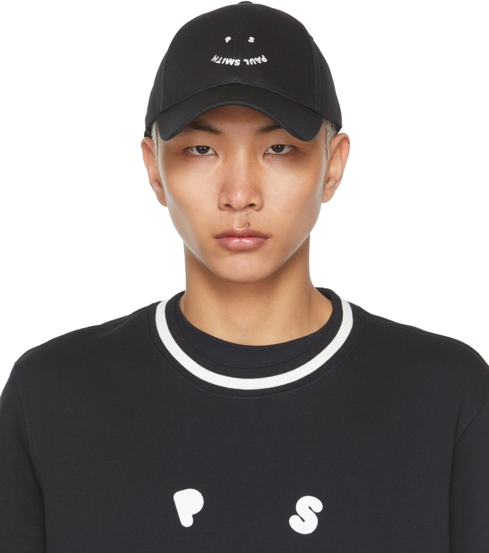 PS by Paul Smith Black Happy Cap