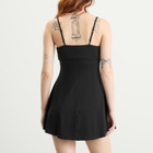 SKIMS Women's Smooth Lounge Strap Mini Dress in Obsidian
