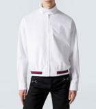 Gucci Web Stripe cotton twill jacket