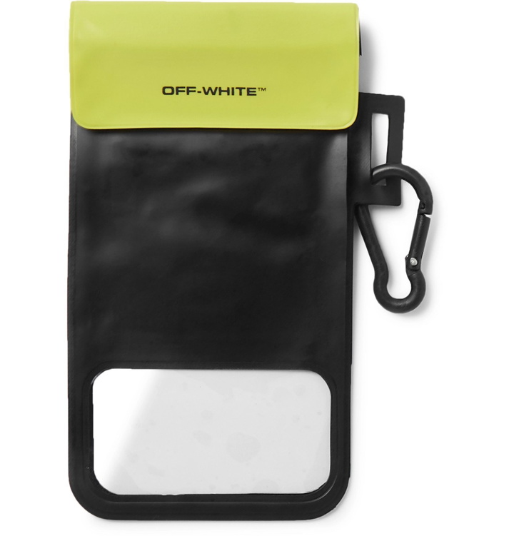 Photo: Off-White - Waterproof Logo-Print Vinyl Phone Case - Black