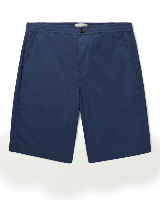 Photo: OLIVER SPENCER - Cotton Shorts - Blue