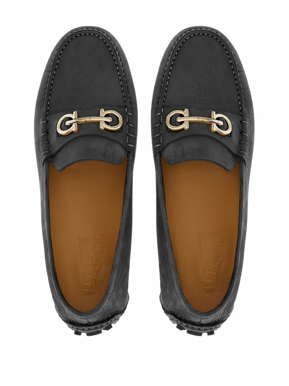 FERRAGAMO - Gancini Leather Loafers