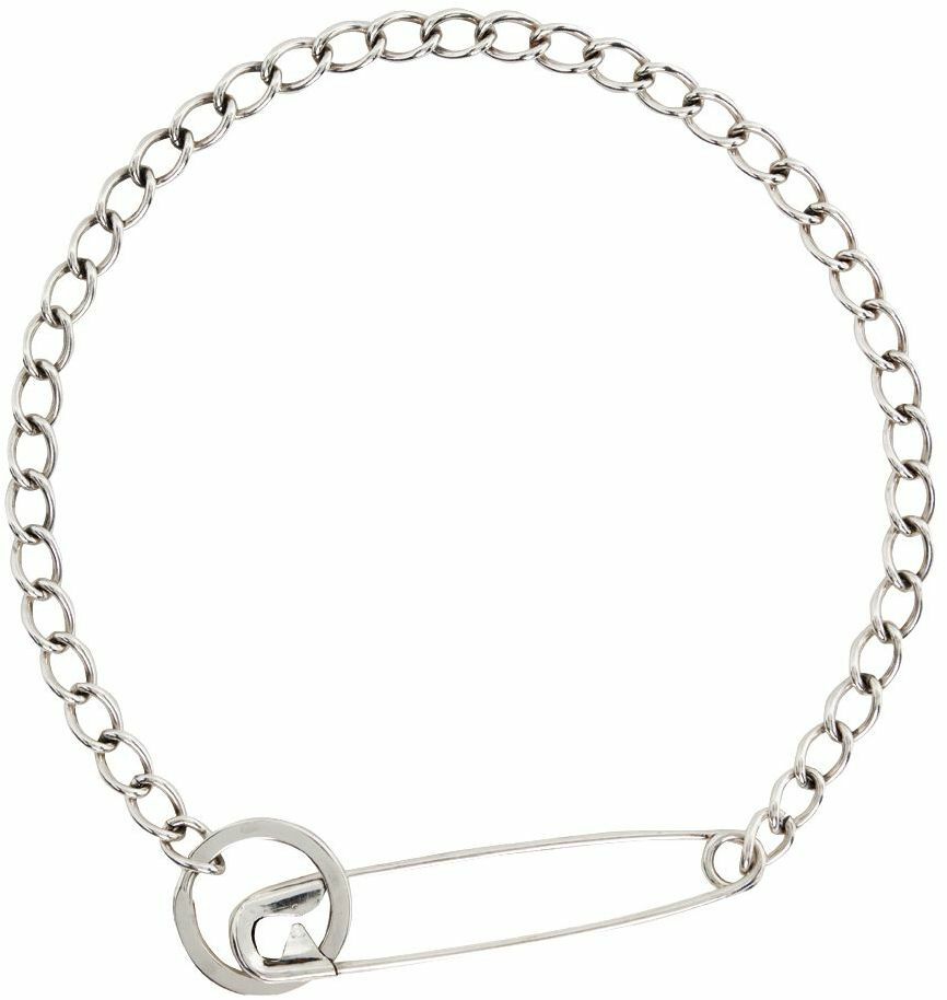 Martine Ali SSENSE Exclusive Silver Pin Necklace