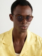 Mr Leight - Luckman S Round-Frame Tortoiseshell Acetate and Gold-Tone Sunglasses