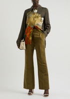 Stine Goya Felix Floral-print Shirt Brown