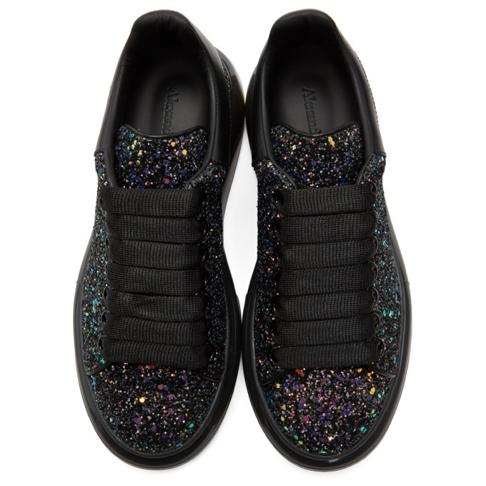Alexander McQueen SSENSE Exclusive Black Galaxy Glitter