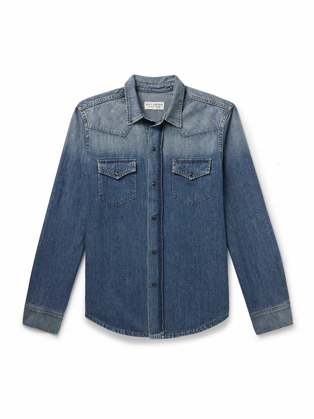 Photo: Nili Lotan - Travis Denim Shirt - Blue