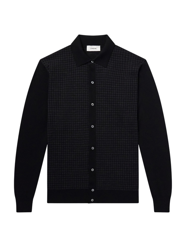 Photo: Lardini - Fresco Wool Cardigan - Black