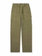 Federico Curradi - Wide-Leg Linen Trousers - Green