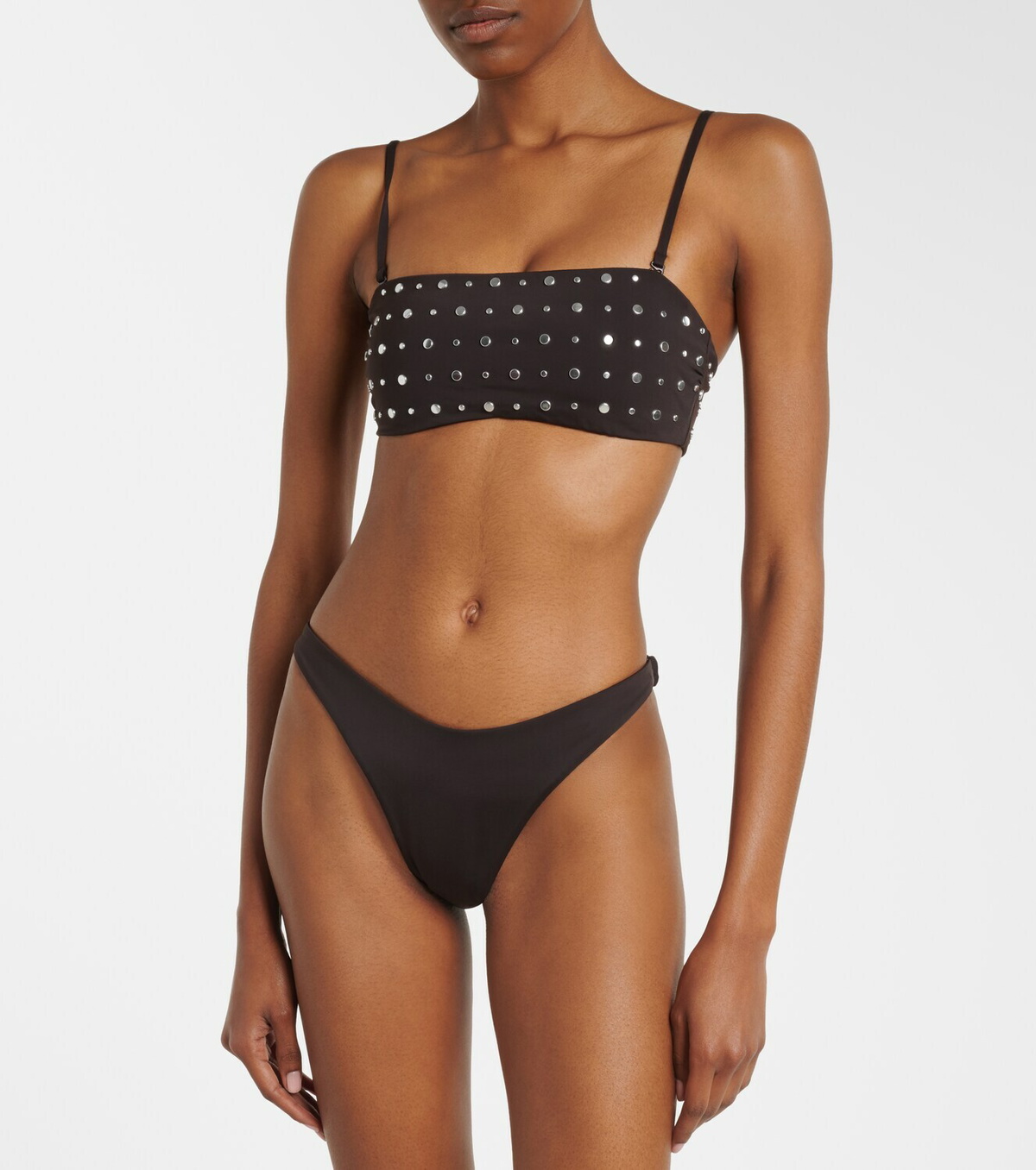 Staud Dana satin bikini bottoms