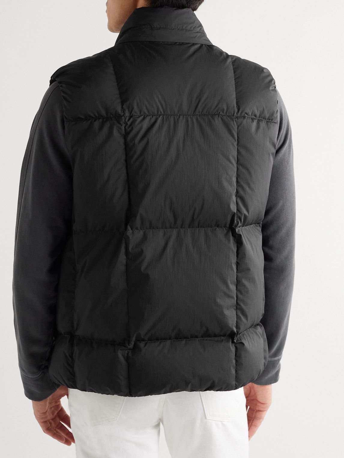 Theory - Aaron Quilted Nylon Down Gilet - Black Theory