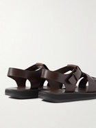 The Row - Leather Sandals - Brown