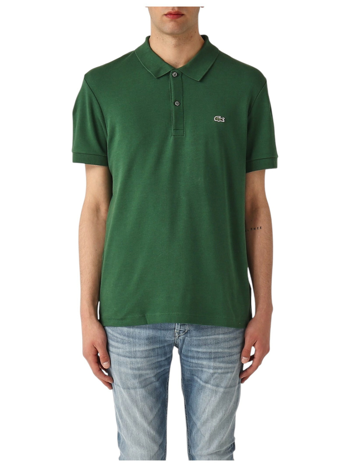Tシャツ・カットソー LACOSTE Sea Green Piquet Polo Shirt Lacoste Sea Green Piquet Polo Shirt Lacoste