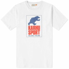 Karhu Men's Helsinki Sport T-Shirt in Bright White/Fiery Red