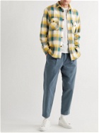 Mr P. - Checked Cotton-Flannel Shirt - Yellow
