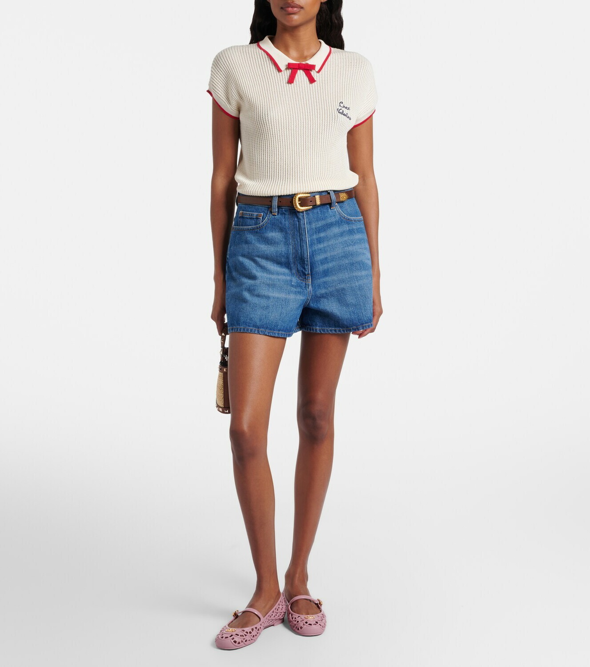 Valentino Garavani Ondette VLogo Mary Jane flats
