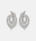 Yeprem Y-Couture 18kt white gold drop earrings with diamonds