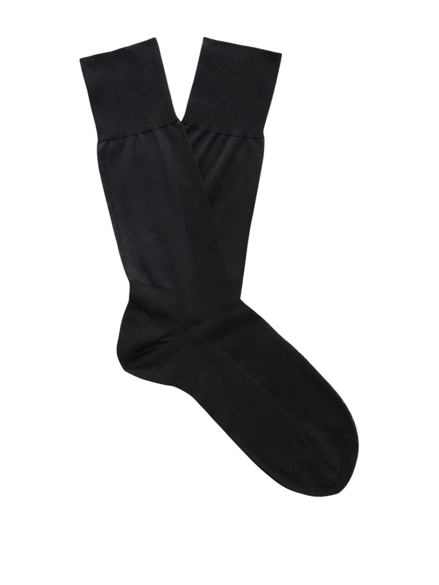 Photo: Falke - Set of Two Silk-Blend Socks - Black