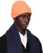 Acne Studios Orange Micro Patch Beanie