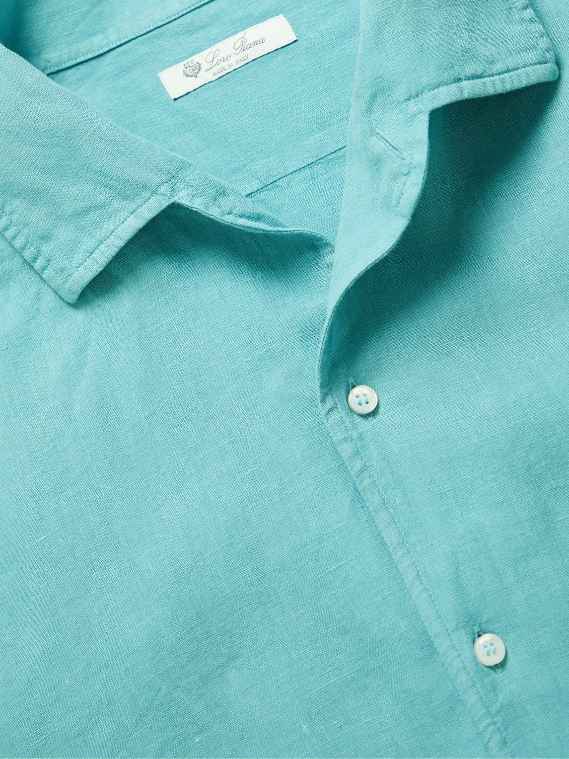 Loro Piana - Andre Garment-Dyed Linen Shirt - Blue Loro Piana