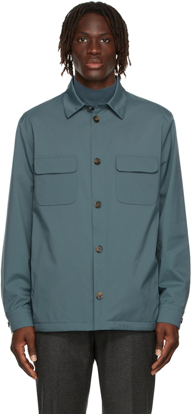 Photo: Loro Piana Blue Nylon WindWish Jacket